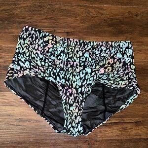 Torrid Multicolored cheetah high waisted bikini bottoms